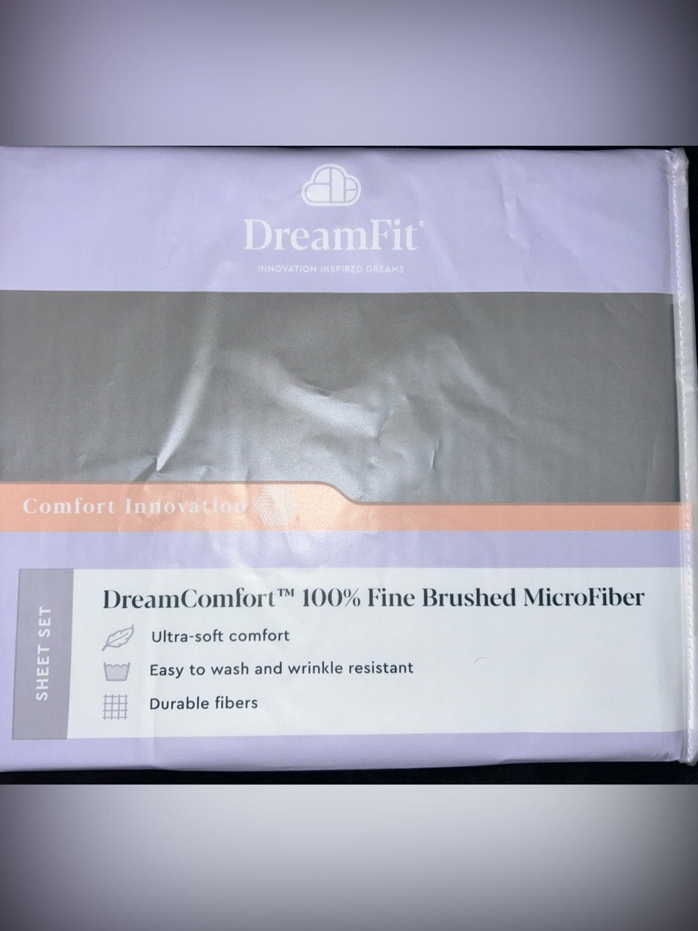 New DreamFit Sheets - Twin XL Gray Fine Brushed Micro Fiber